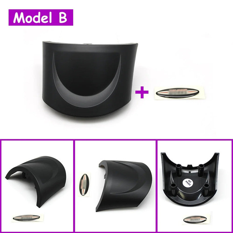 Car Craft Compatible With Mini Cooper Clubman R55 Hatchback R56 Convertible R57 Coupe R58 Roadster R59 Coumtryman R60 Mini Paceman R61 2013-2015 Steering Wheel Trim Cover Lower 32306863535 B With Logo CC-9696 - CAR CRAFT INDIA
