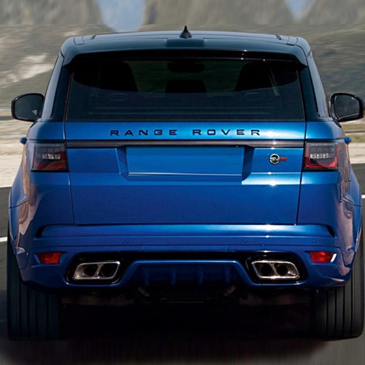 Car Craft Compatible With Land Range Rover Rr Sport 2018-2020 Upgrade To 2021+ Svr Bodykit Bumper Diffuser Exhaust Tip Pipe Rear