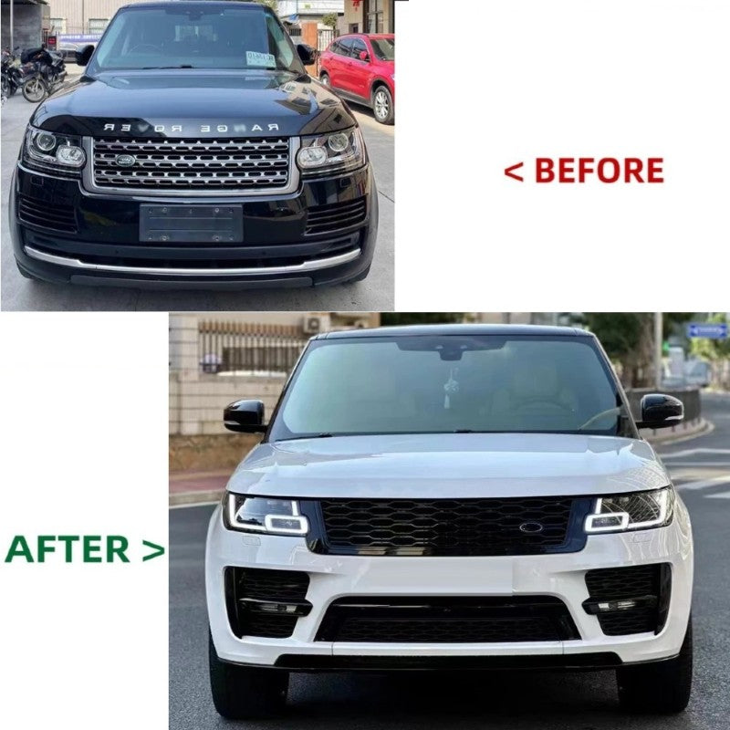 Car Craft Compatible With Range Land Rover Vogue L405 2013-2017 Upgrade Facelift Convert To 2018-2022 Svo Bodykit Bumper Headlight Taillight Side Skirts Grill CC-5840 - CAR CRAFT INDIA