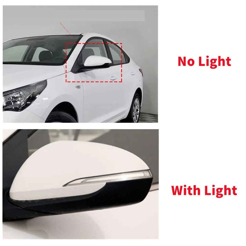 Car Craft Compatible With Hyundai Verna Accent Solaris I30 2017-2022 Side Rear View Case Wing Cap Shell Housing Mirror Covers 3m Tape Pasting Style Carbon Fiber Look CC-11541
