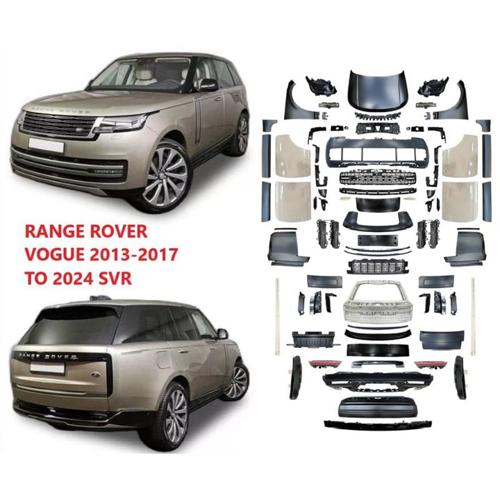 Car Craft Compatible With Range Land Rover RR Vogue 2014-2017 Upgrade Facelift Convert To 2024 Svr Bodykit Bumper Headlight Taillight Hood Pop Up Handle Fender With Door CC-7112 1:1 - CAR CRAFT INDIA