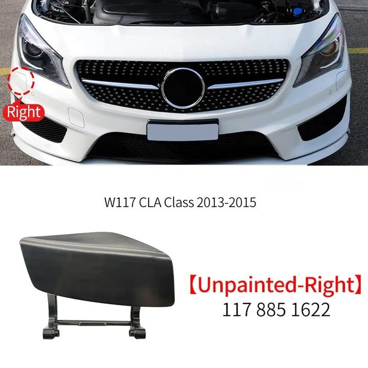 Car Craft Compatible With Mercedes Cla W117 X117 C117 2013-2016 Front Bumper Trailer Tow Towing Hook Hole Cover 2078800205 1178851622 Unpainted Right - CAR CRAFT INDIA