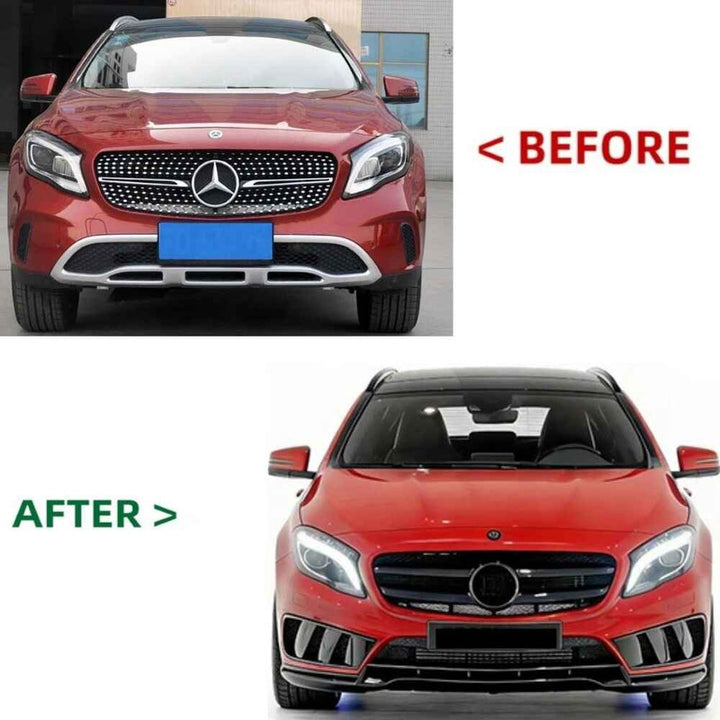Car Craft Compatible With Mercedes Benz Gla Class W156 X156 2014-2019 Upgrade Facelift Convert To Amg Brabus Bbs Bodykit Front Rear Bumper Grill Skirt Trim Diffuser Exhaust Pipe Tip