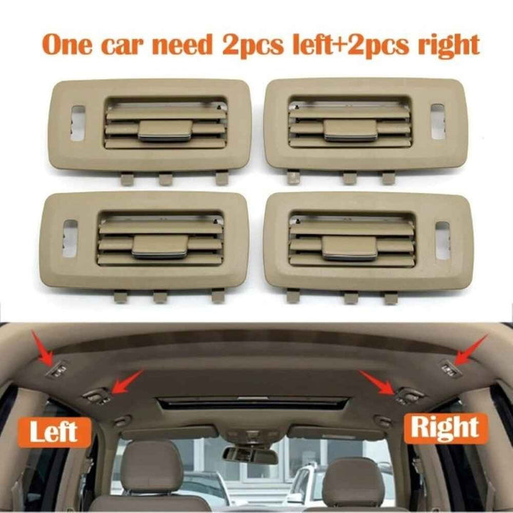 Car Craft Compatible With Mercedes Benz Gl Gls W166 X166 2012-2018 Rear Roof Ac Air Vent Grill Slider 16683016541b88 Creamy Oyster CC-10664
