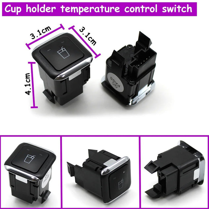 Car Craft Compatible With Mercedes Ml Gl Gle Gls W166 2012-2019 Cup Drink Holder Temperature Control Switch Button 4f0919070
