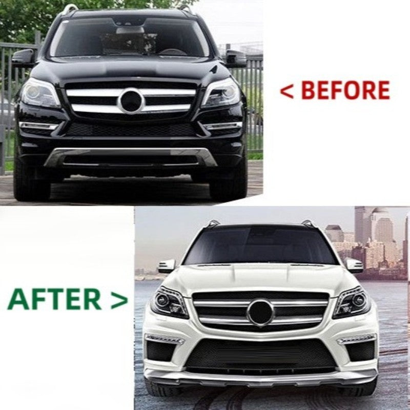 Car Craft Compatible With Mercedes Benz Gl W166 X166 2013-2015 Upgrade Conversion Bodykit GLS63 GL63 Amg Bumper Grill Wheel Arch Side Trims - CAR CRAFT INDIA