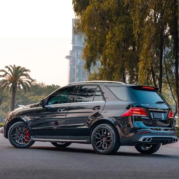 Car Craft Compatible With Mercedes Benz Gle W166 2016-2019 Side Wheel Arch Eyebrow Cover Abs Slim Fender Flare W166-006 W166-007 Gc