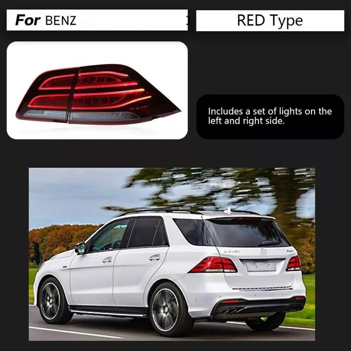 Car Craft Compatible With Mercedes Benz Gle W166 2016-2019 Car Rear Upgraded Tail Light Lamp Xenon Taillight Retrofit Upgrade Modified Led Drl Hid W166-012 Gle Gc