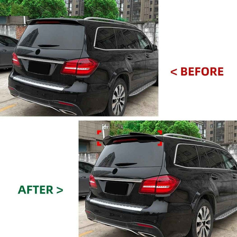 Car Craft Compatible With Mercedes Benz Gl Gls X166 W166 2013-2019 Rear Trunk Wing Boot Lip Roof Spoiler Zst-1597 Gb Glossy Black
