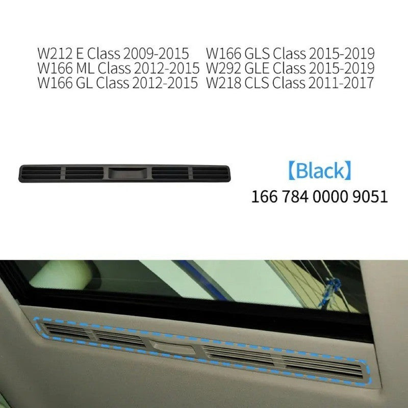 Car Craft Compatible With Mercedes Ml Gl Gle Gls W166 X166 2012-2019 Cls W218 Car Headliner Ventilation Louver Interior Roof Sunroof Slide Handle Trim Tray 16678400009051 Black - CAR CRAFT INDIA