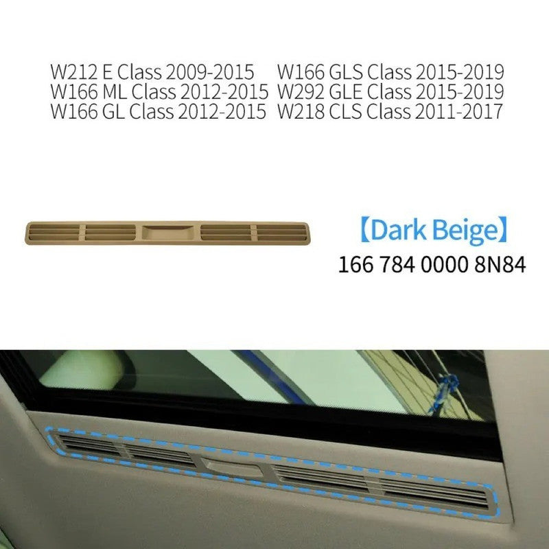 Car Craft Compatible With Mercedes Ml Gl Gle Gls W166 X166 2012-2019 Cls W218 Headliner Ventilation Louver Interior Roof Sunroof Slide Handle Trim Tray 16678400008n84 Dark Beige - CAR CRAFT INDIA