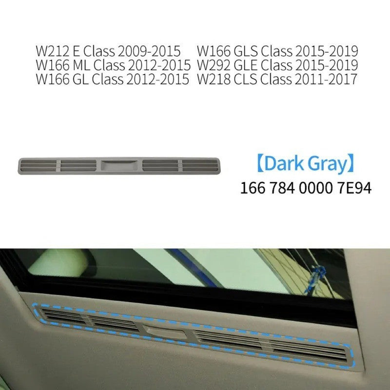 Car Craft Compatible With Mercedes Ml Gl Gle Gls W166 X166 2012-2019 Cls W218 Headliner Ventilation Louver Interior Roof Sunroof Slide Handle Trim Tray 1667840000 7e94 Dark Gray - CAR CRAFT INDIA