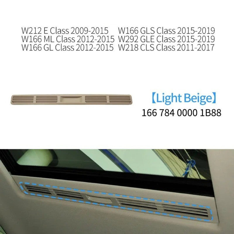 Car Craft Compatible With Mercedes Ml Gl Gle Gls W166 X166 2012-2019 Cls W218 Headliner Ventilation Louver Interior Roof Sunroof Slide Handle Trim Tray 16678400001b88 Light Beige - CAR CRAFT INDIA