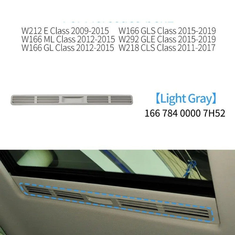 Car Craft Compatible With Mercedes Ml Gl Gle Gls W166 X166 2012-2019 Cls W218 Headliner Ventilation Louver Interior Roof Sunroof Slide Handle Trim Tray 16678400007h52 Light Gray - CAR CRAFT INDIA
