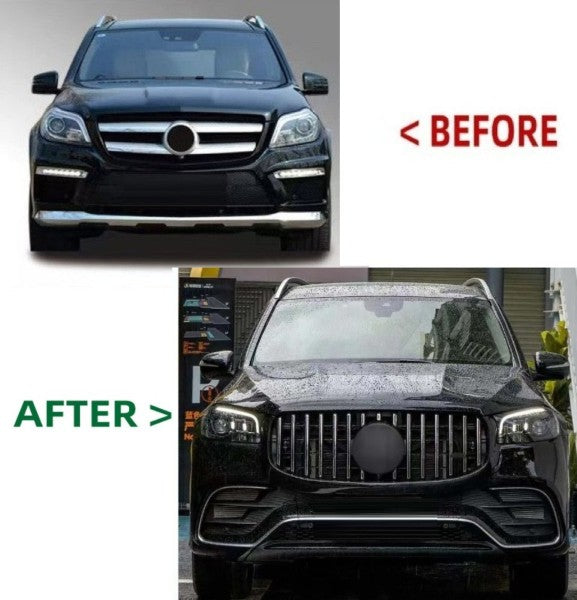 Car Craft Compatible With Mercedes Gl Gls W166 X166 2012-2016 Upgrade Facelift Convert To Gls W167 X167 2024 Gls63 Amg Amg63 Kit Bumper Grill Headlight Taillight Trunk Fender Bodykit - CAR CRAFT INDIA
