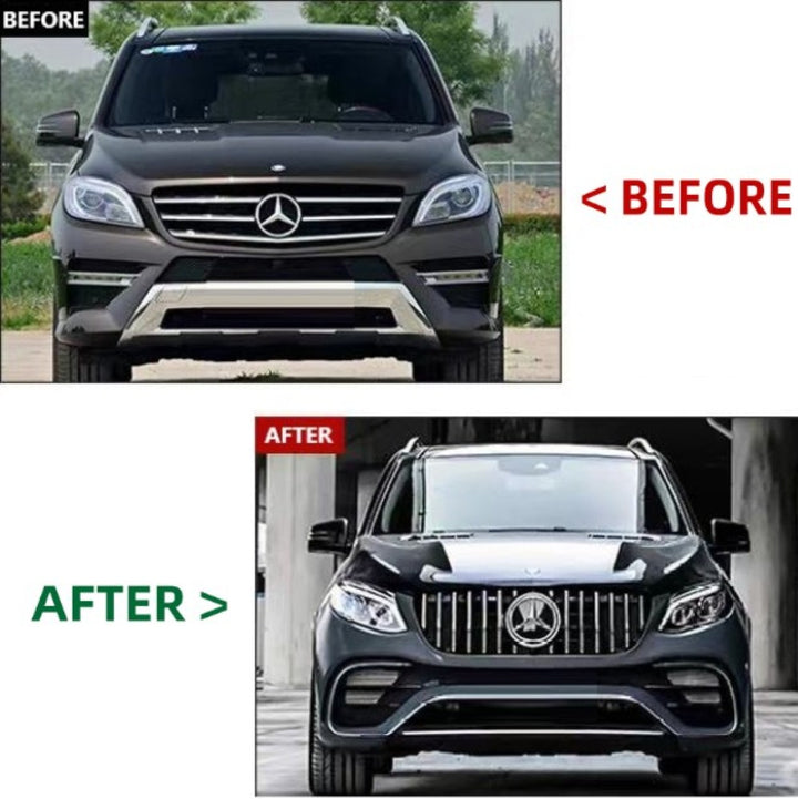 Car Craft Compatible With Mercedes Benz Ml W166 2012-2016 To Gle w166 2016-2019 Amg63 Upgrade Facelift Conversion Bodykit Bumper Hood Headlight Taillight CC-8543 - CAR CRAFT INDIA
