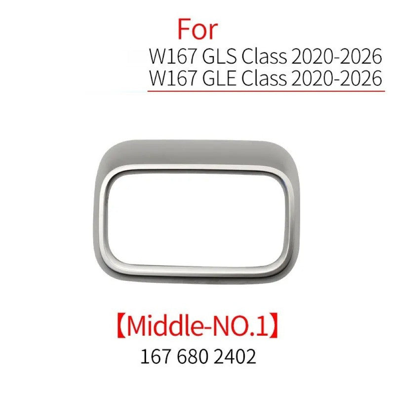 Car Craft Compatible With Mercedes Benz Gle Gls Class W167 X167 2019-2026 Car Front Ac Air Conditioner Vent Grille Outlet Trim Cover Frame Middle No 1 1676802402-1