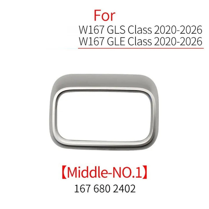 Car Craft Compatible With Mercedes Benz Gle Gls Class W167 X167 2019-2026 Car Front Ac Air Conditioner Vent Grille Outlet Trim Cover Frame Middle No 1 1676802402-1