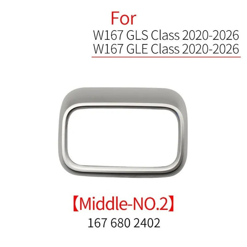 Car Craft Compatible With Mercedes Benz Gle Gls Class W167 X167 2019-2026 Car Front Ac Air Conditioner Vent Grille Outlet Trim Cover Frame Middle No 2 1676802402-2