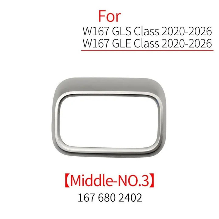 Car Craft Compatible With Mercedes Benz Gle Gls Class W167 X167 2019-2026 Car Front Ac Air Conditioner Vent Grille Outlet Trim Cover Frame Middle No 3 1676802402-3