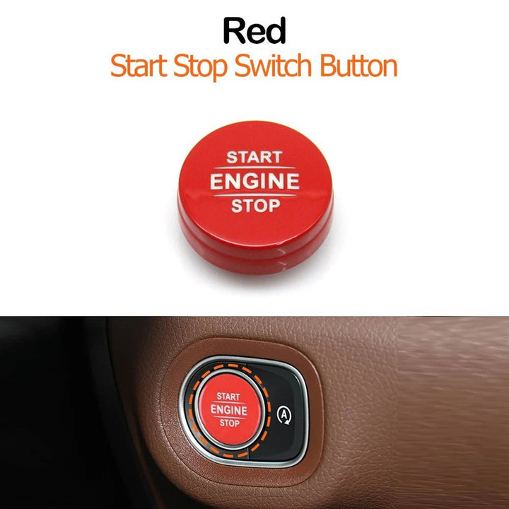 Car Craft Compatible With Mercedes Benz Gle Gls X167 W167 2020–2026 G Class G Wagon W463 W465 2019–2026 Engine Start Stop Switch Button Cover 1679054901-c3 Red CC-11240