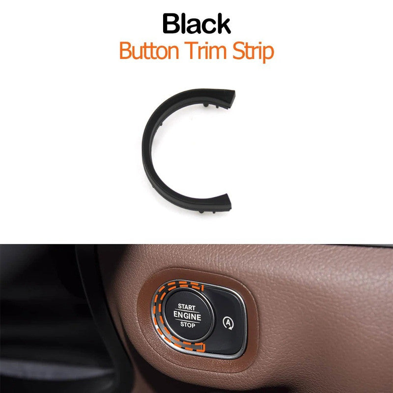 Car Craft Compatible With Mercedes Benz Gle Gls X167 W167 2020–2026 G Class G Wagon W463 W465 2019–2026 Engine Start Stop Switch Button Cover Trim Strip 1679054901-e CC-11237