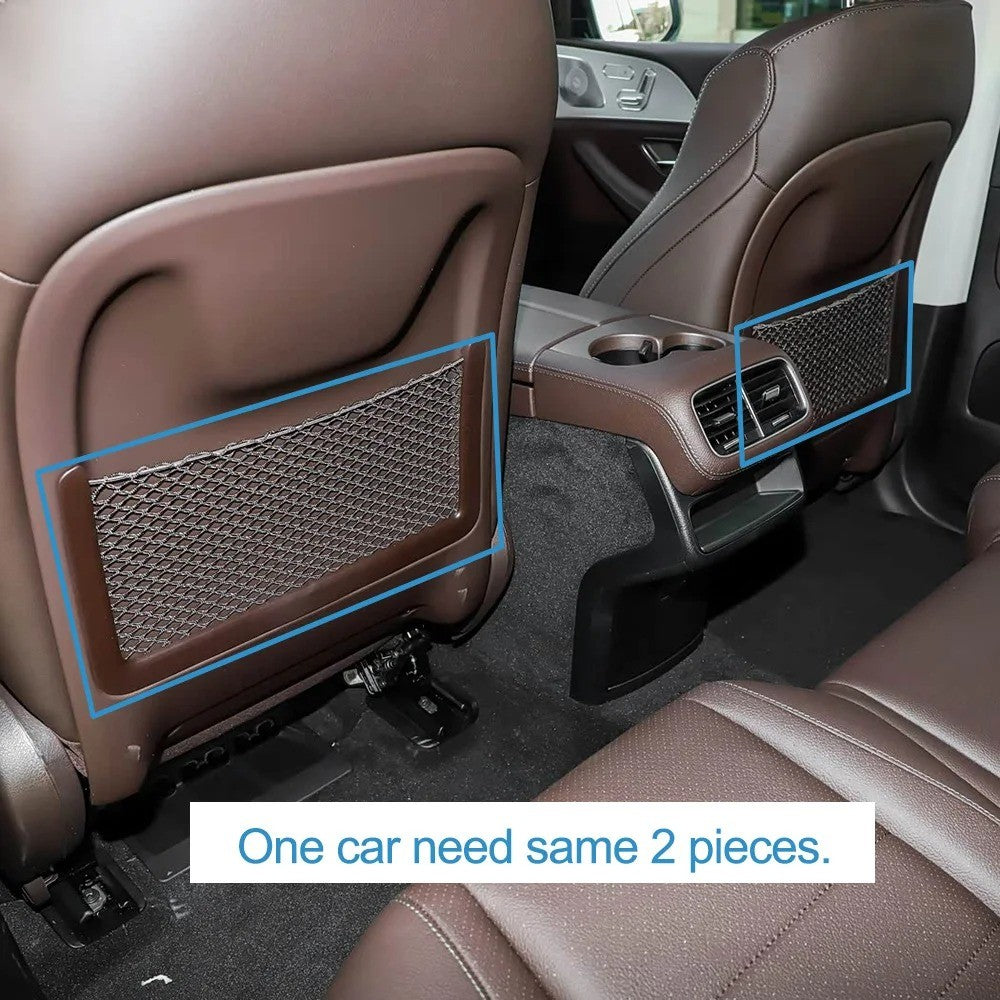 Car Craft Compatible With Mercedes Benz Gle Gls W167 X167 2019-2025 Rear Seat Backrest Storage Pocket Net Cover 16791031029e 118 Black