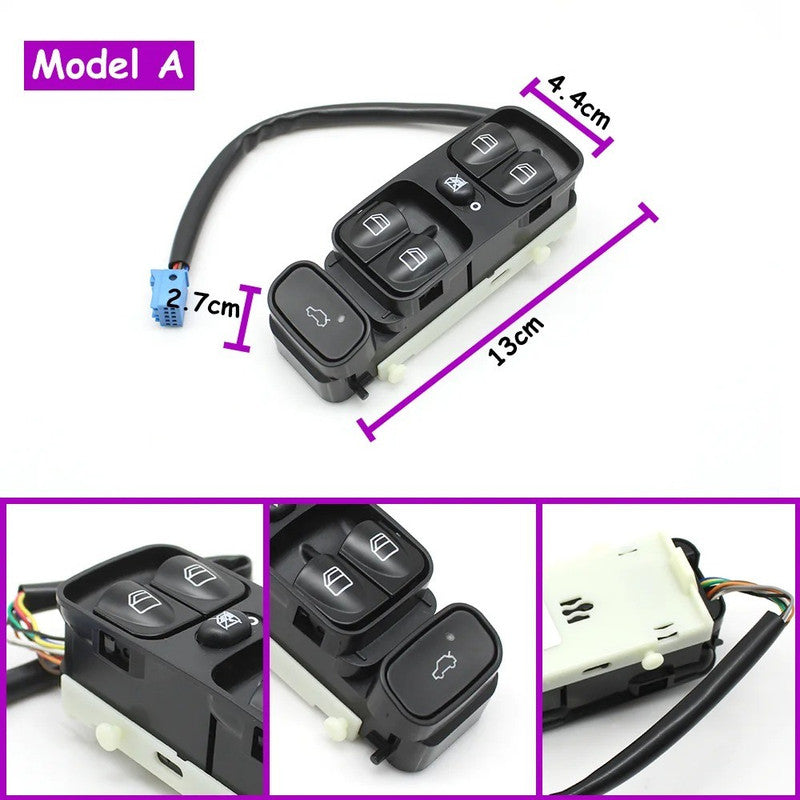 Car Craft Compatible With Mercedes Benz C Class W203 2000-2006 Clk Class W209 2002-2009 Car Interior Power Master Window Switch Regulator Main 2038210679 Model A