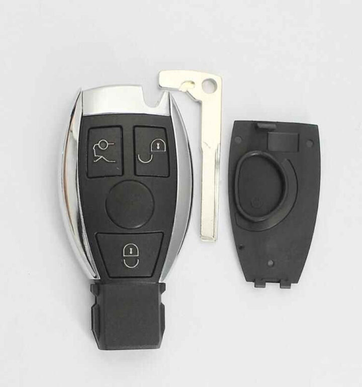 Car Craft Compatible With Mercedes Benz A B C E S G M Class W164 W166 W117 W176 W156 W253 W463 W464 W204 W212 W221 W171 W172 Car Key Cover Shell With Blade 3+1 Button 1 Battery Holder Benz-ks-37b