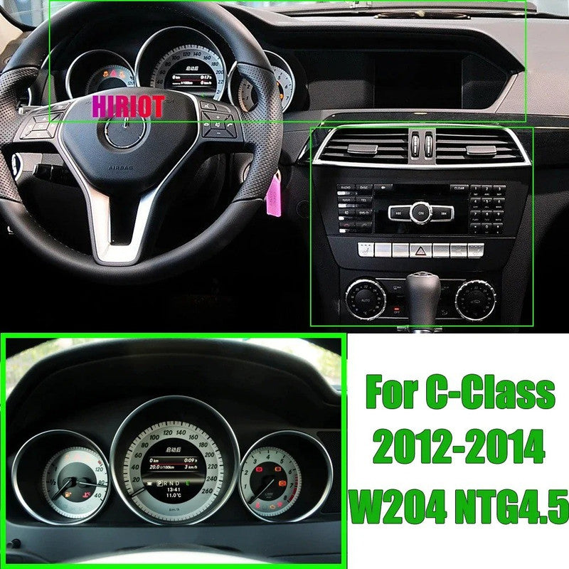 Car Craft Compatible With Mercedes Benz C Class W204 Lci 2012-2014 Ntg 4.5 Lcd Led Digital Speedometers Cluster Meeter Display Screen Instrument Panel Player