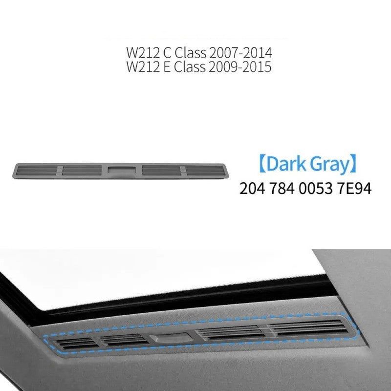 Car Craft Compatible With Mercedes Benz C Class W204 2007-2014 E Class W212 2009-2015 Car Headliner Ventilation Louver Interior Roof Sunroof Slide Handle Trim Tray 2047840053 7e94 Dark Gray - CAR CRAFT INDIA