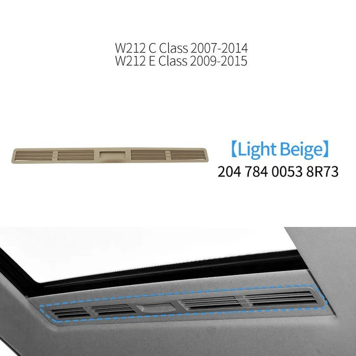 Car Craft Compatible With Mercedes Benz C Class W204 2007-2014 E Class W212 2009-2015 Car Headliner Ventilation Louver Interior Roof Sunroof Slide Handle Trim Tray 20478400538r73 Light Beige - CAR CRAFT INDIA