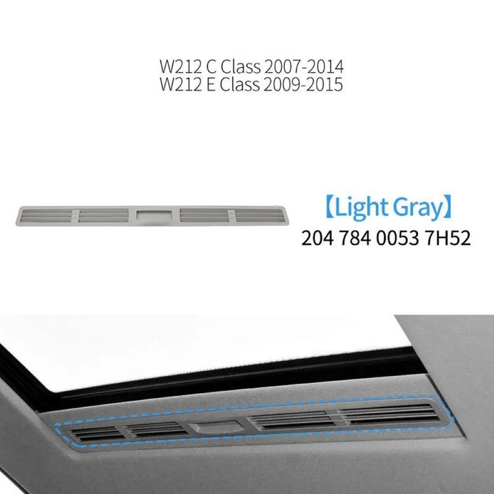 Car Craft Compatible With Mercedes Benz C Class W204 2007-2014 E Class W212 2009-2015 Car Headliner Ventilation Louver Interior Roof Sunroof Slide Handle Trim Tray 20478400537h52 Light Gray - CAR CRAFT INDIA