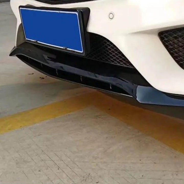 Car Craft Compatible With Mercedes Benz C Class W205 C205 Coupe 2015-2021 Classic Standard Front Bumper Lip Splitter Skirts Glossy Black GC