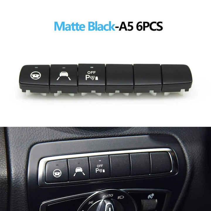 Car Craft Compatible With Mercedes C Class W205 Glc Class X253 V Class W447 E Class W213 Headlight Camera Parking Pdc Sensor Switch Block Radar Cruise Lane Assist Switch Button 2059058209-q6 A5 Button - CAR CRAFT INDIA