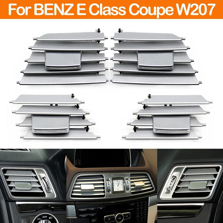 Car Craft Compatible With Mercedes Benz E Class Cabriolet Coupe W207 2013-2016 Dashboard Air Conditioner Ac Vent Slider Trim Clip Repair Kit Middle Central Left 2078300000-ml