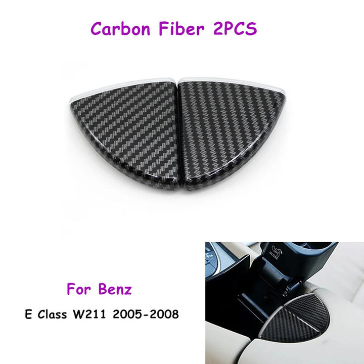 Car Craft Compatible With Mercedes Benz E Class W211 2005-2008 Car Center Console Lid Armrest Lock Latch Release Button Cover 2116801184 Carbon Fiber Look CC-9703 - CAR CRAFT INDIA