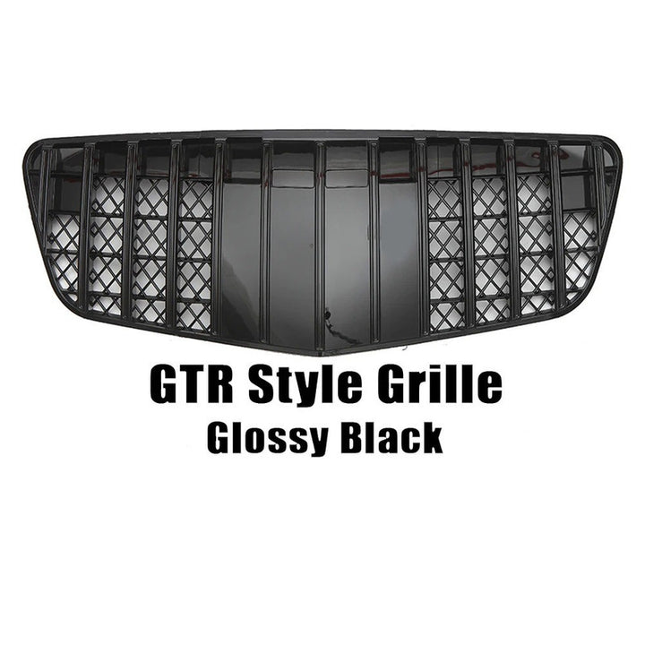 Car Craft Compatible With Mercedes Benz E Class W211 2007-2009 Front Bumper Upgrade Convert To Amg C63 Show Grill Gtr Black