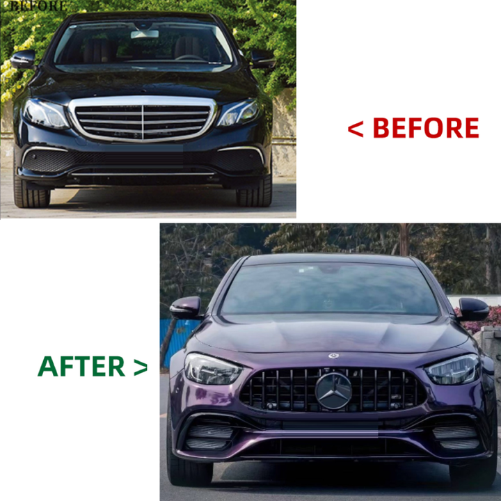 Car Craft Compatible With Mercedes Benz E Class W213 2016-2020 To W213 Lci 2021+ Amg 63 Upgrade Facelift Conversion Bodykit Bumper Hood Headlight Taillight CC-6359