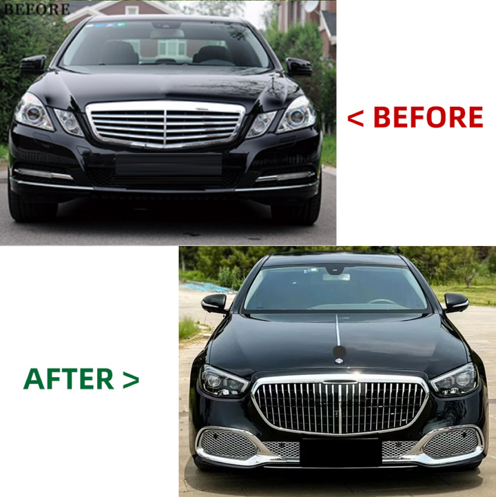 Car Craft Compatible With Mercedes Benz E Class W212 2009-2013 To W213 Lci 2021+ Maybach Upgrade Facelift Conversion Bodykit Bumper Hood Headlight Taillight CC-6357