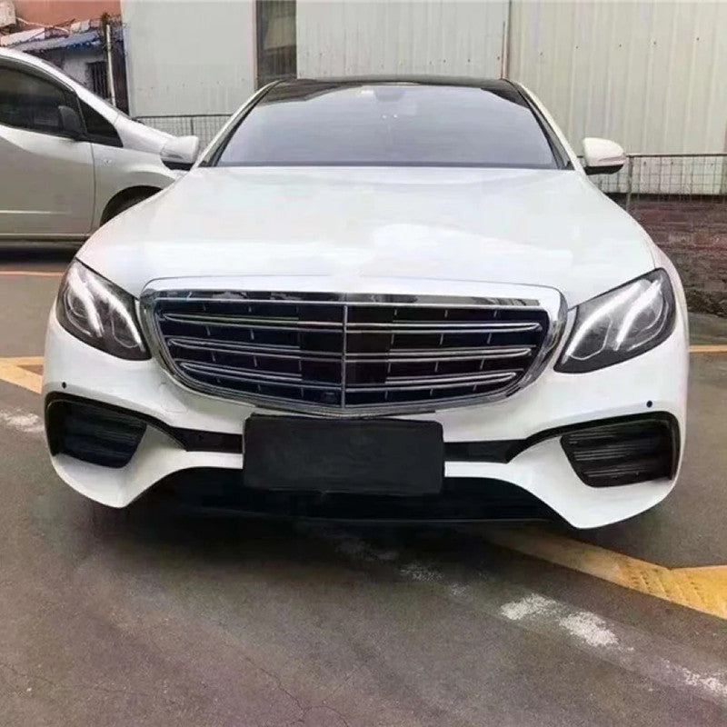 Car Craft Compatible With Mercedes Benz E Class W213 2016-2020 Upgrade Facelift Convert To Amg E63s Classic Amg63 Bodykit Front Bumper Skirt Trim Gc W213-014
