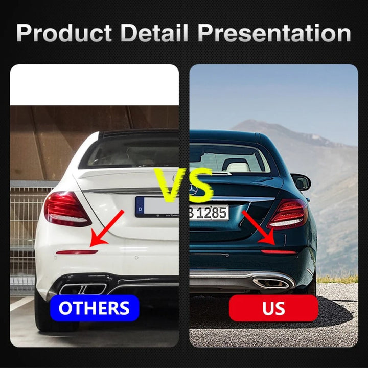 Car Craft Compatible With Mercedes Benz E Class W213 2017-2023 Rear Bumper Reflector Fog Light Warning Lamp Reflective Strips 2178200174 Kl Left CC-7939