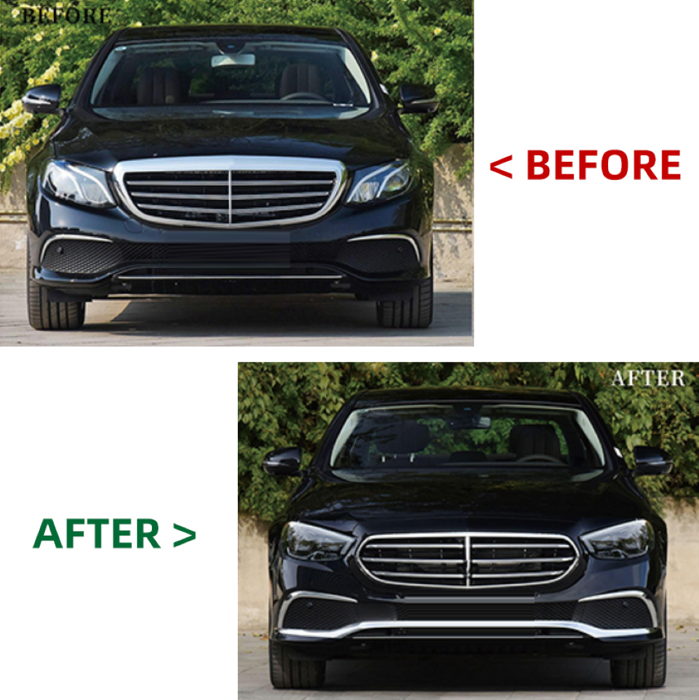 Car Craft Compatible With Mercedes Benz E Class W213 2016-2020 To W213 Lci 2021+ Executive Upgrade Facelift Conversion Bodykit Bumper Hood Headlight Taillight CC-6360