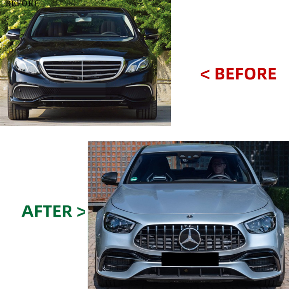 Car Craft Compatible With Mercedes Benz E Class W213 2016-2019 Upgrade Facelift Convert To E63s Amg 1:1 Bodykit Bumper Hood Fender CC-8912