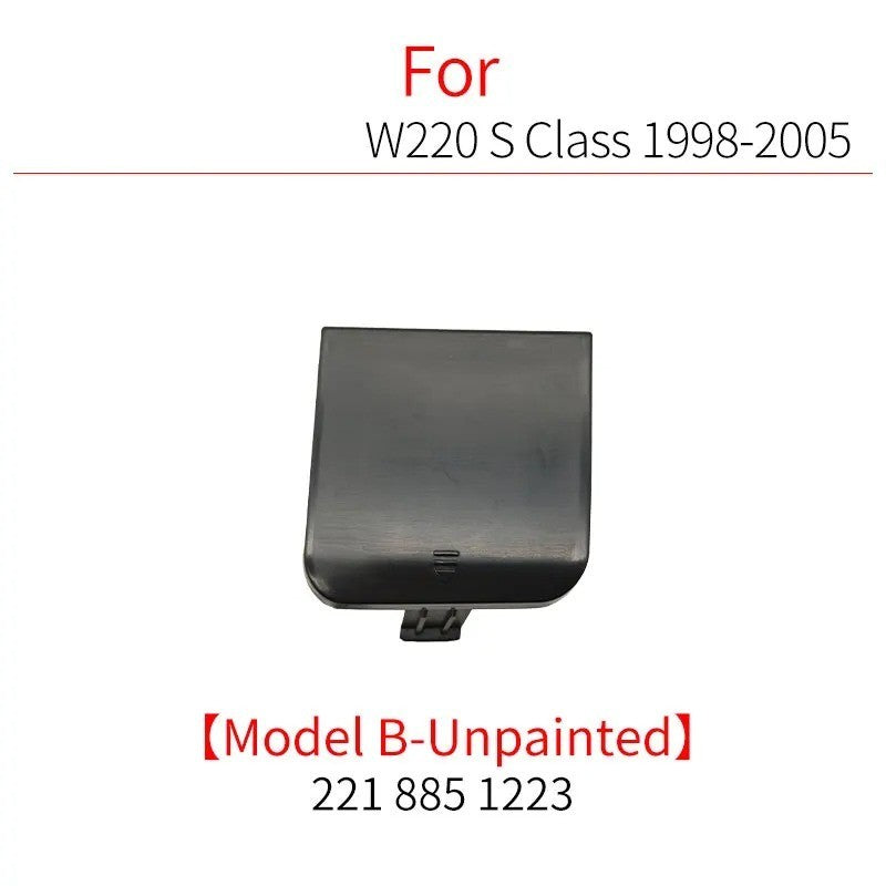 Car Craft Compatible With Mercedes S Class W220 1995-2005 Rear Bumper Trailer Tow Towing Hook Hole Cover 2208851223 Unpainted Model B - CAR CRAFT INDIA
