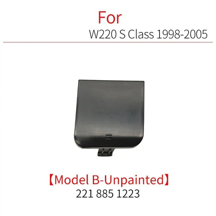 Car Craft Compatible With Mercedes S Class W220 1995-2005 Rear Bumper Trailer Tow Towing Hook Hole Cover 2208851223 Unpainted Model B - CAR CRAFT INDIA
