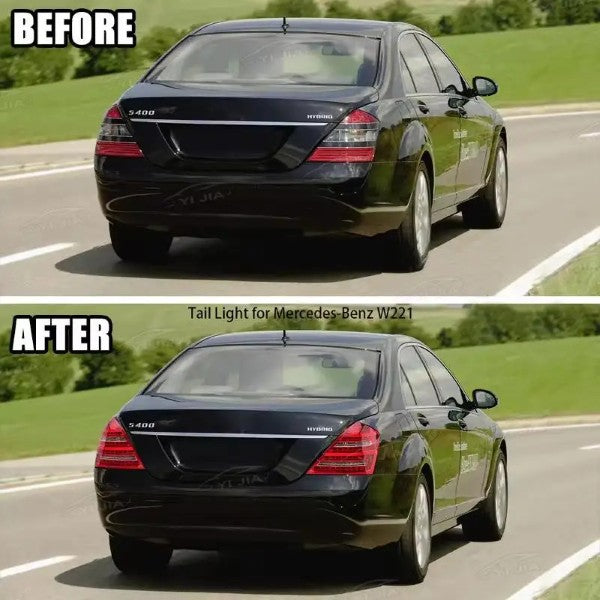 Car Craft Compatible With Mercedes Benz S Class W221 2006-2009 Car Rear Upgraded Tail Light Lamp Xenon Taillight Retrofit Upgrade Modified Led Drl Hid Light Lci Led Style - CAR CRAFT INDIA