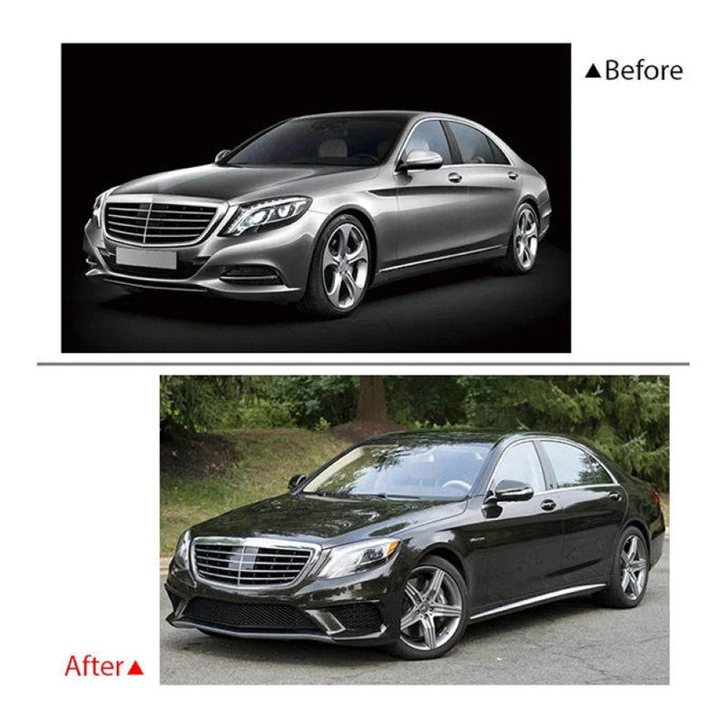 Car Craft Compatible With Mercedes Benz S Class W222 2014-2017 Upgrade Facelift Convert To Amgs63 S63 Bodykit Front Rear Bumper Grill Side Skirt Trim Diffuser Exhaust Pipe Tip