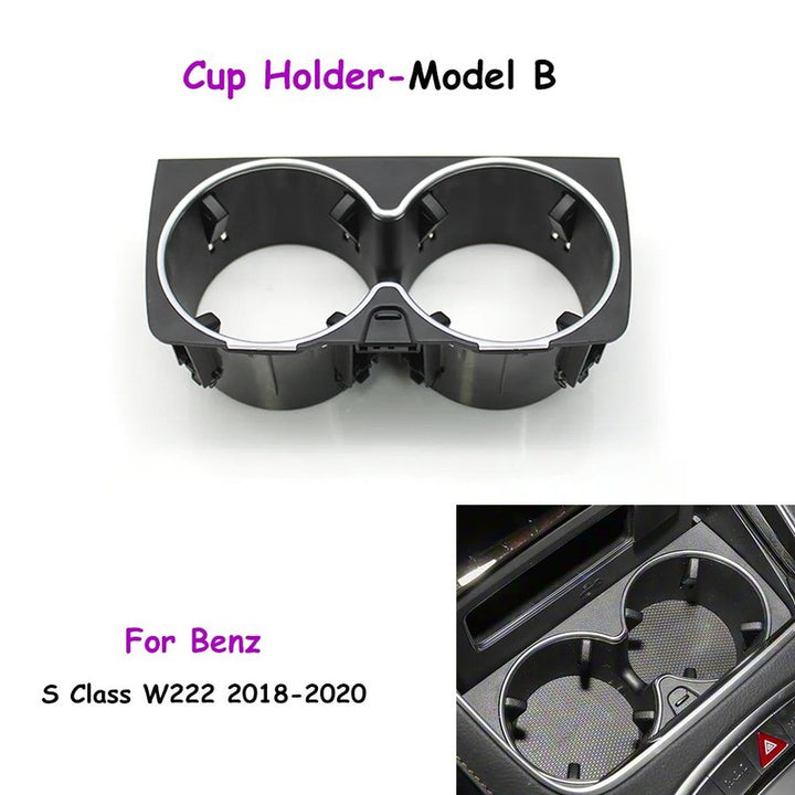 Car Craft Compatible With Mercedes Benz S Class W222 2018-2020 Car Front Center Console Water Drink Cup Holder Car Interior 2228102800 Model B - CAR CRAFT INDIA