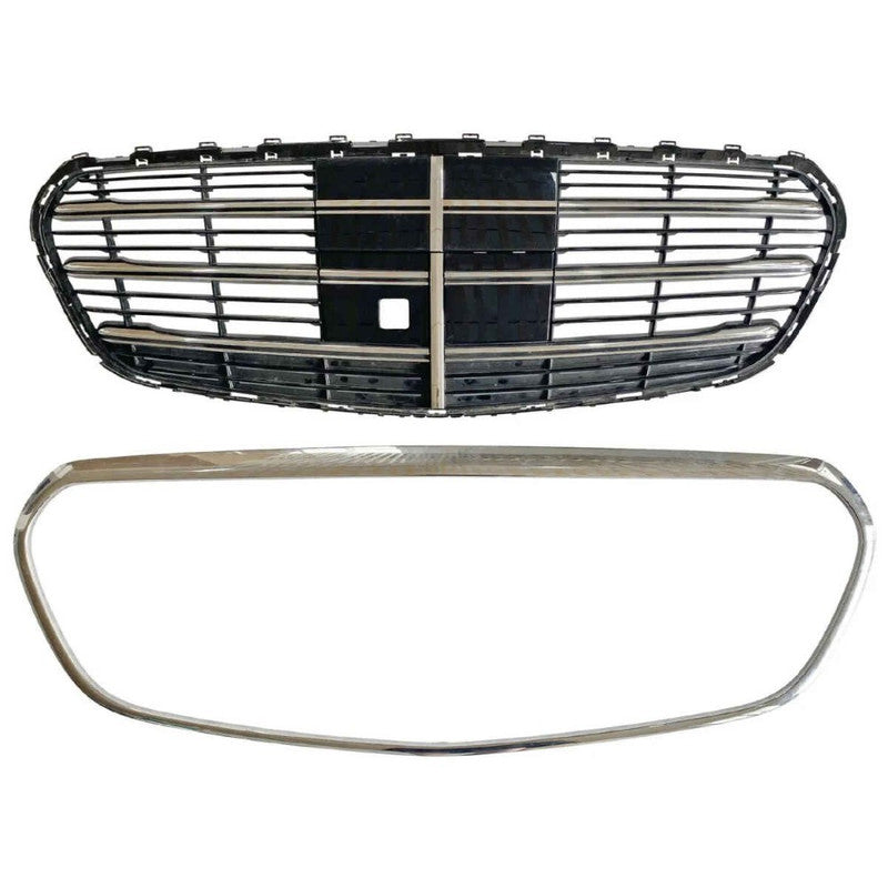 Car Craft Compatible With Mercedes Benz S Class W223 2021-2025 Upgrade Front Bumper Amg S450 Show Grill Gc W223-006 CC-9716 - CAR CRAFT INDIA